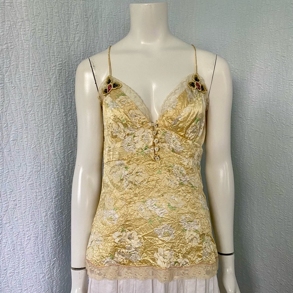 Free People Silk Floral Camisole